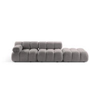 SOFA modular links Bellis aus Boucle hellgrau 4 Sitzplätze - Hellgrau, Textil (282/70/94cm) - Micadoni