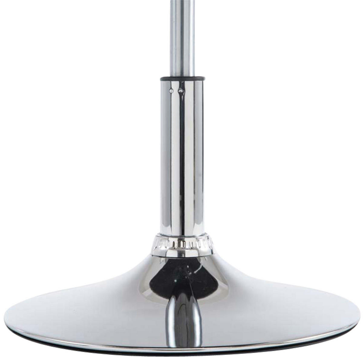 DREHSTUHL 4er Set Stoff schwarz - Chromfarben/Schwarz, Textil/Metall (44/74/49cm) - CLP