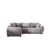 ECKSOFA MOLISA L PLUS Itaka 50 Links mit Schlaffunktion - Grau, Textil (235/175cm) - Bedante
