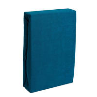 FROTTEE-SPANNBETTLAKEN 100x200 cm Petrol, Warmes Winter Bettlaken - Petrol, Textil (100/200cm) - Carpe Sonno