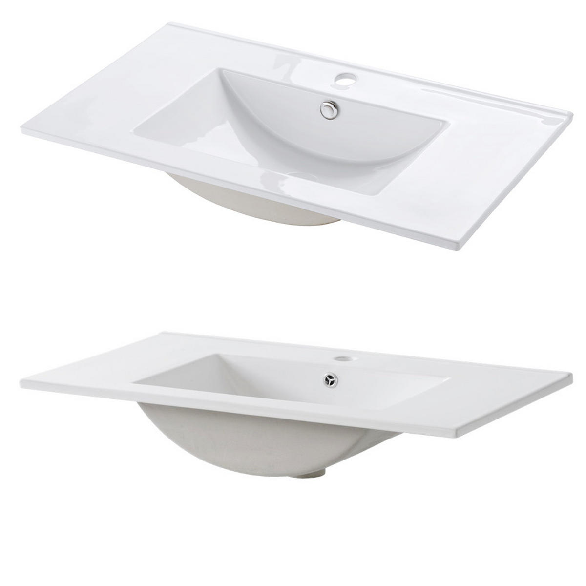 WASCHTISCH Luton-56 - Braun, Holzwerkstoff (61/61/46cm) - Lomado