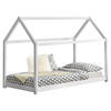 HAUSBETT Netstal - Weiß, Holz (90/200cm) - [en.casa]