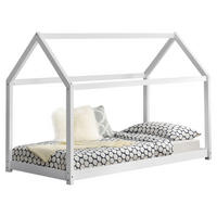 HAUSBETT Netstal - Weiß, Holz (90/200cm) - [en.casa]
