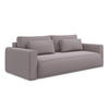 3-SITZER SOFA mit Schlaffunktion Samt Stoff Violett - Lila/Flieder, Kunststoff/Textil (238/82/105cm) - Makamii