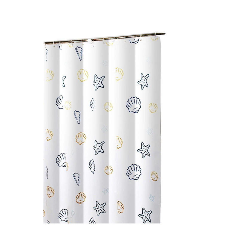 DUSCHVORHANG Polyester niedlich fürs Badezimmer Badewanne - Weiß, Textil (180/180cm) - MCBOSON
