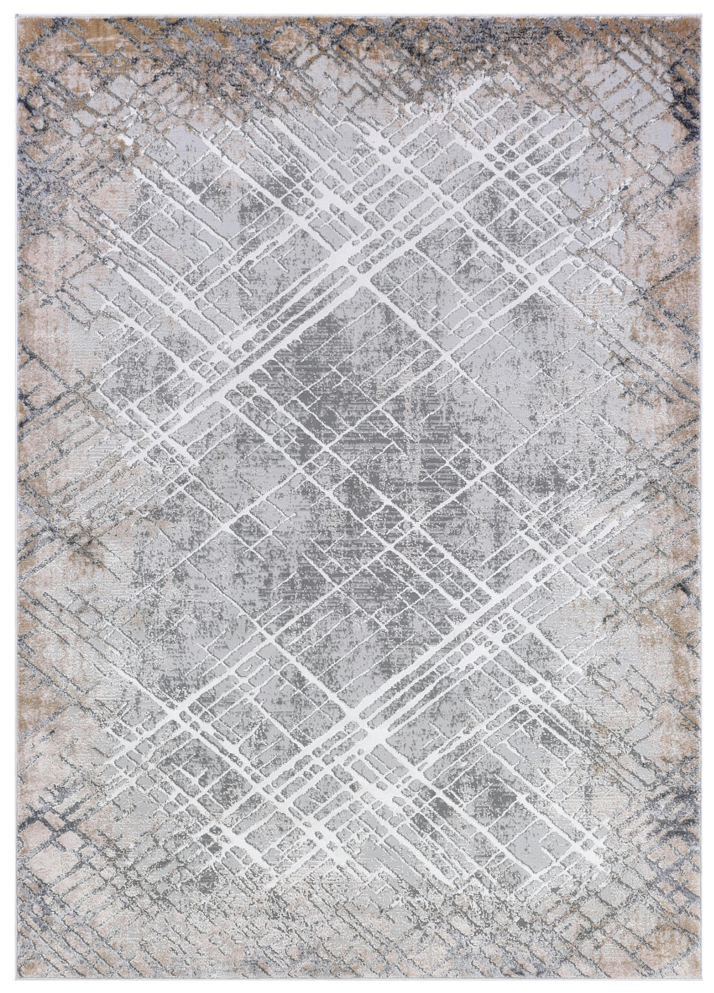 TEPPICH COMO Grau 140/200 cm - Grau, Kunststoff (140/200cm) - Tapiso