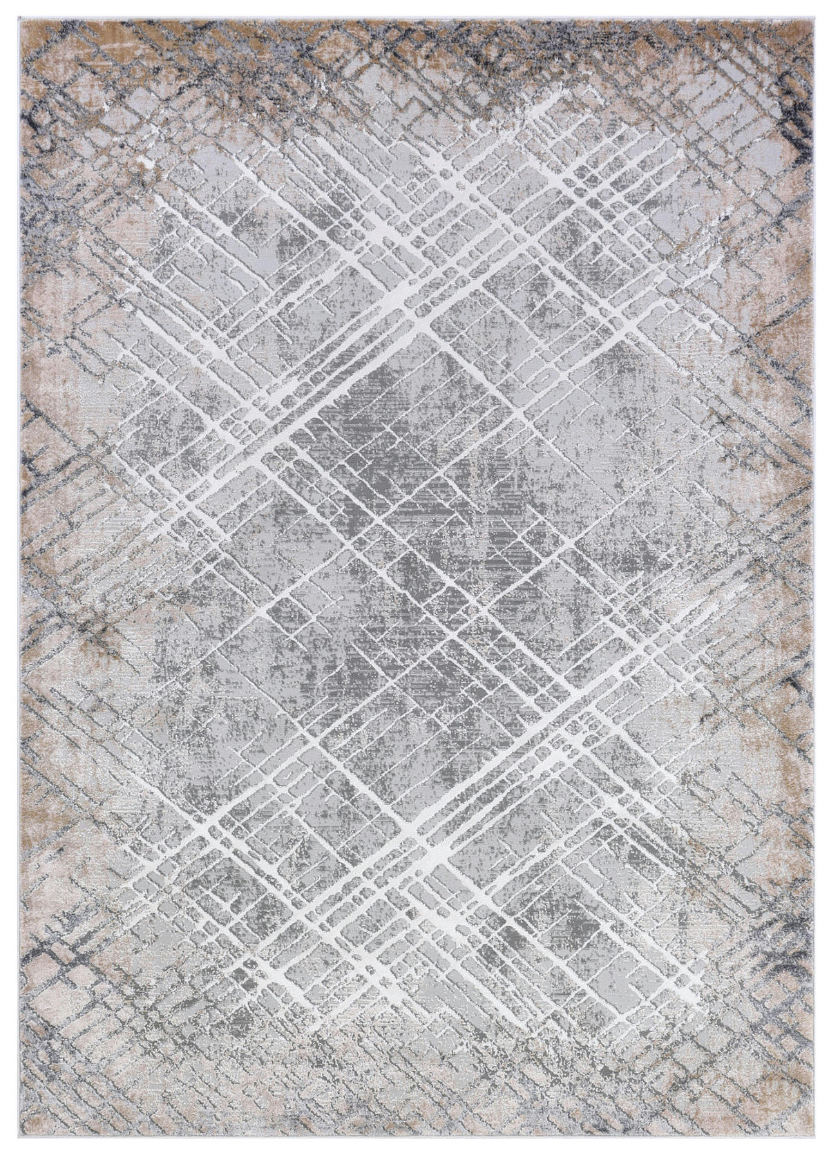 TEPPICH COMO Grau 140/200 cm - Grau, Kunststoff (140/200cm) - Tapiso