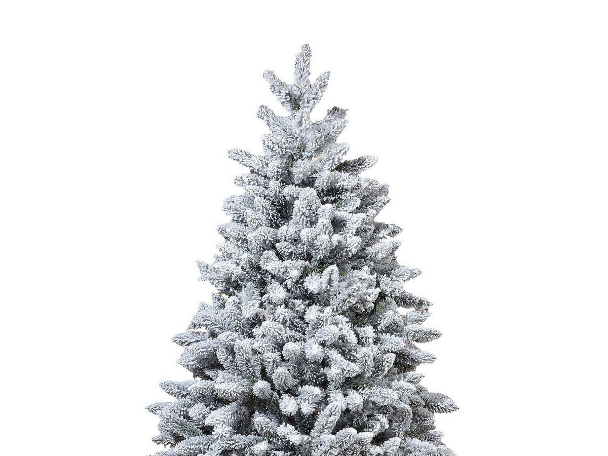 LAALU WEIHNACHTSBAUM geschmückt künstlich mit 120 Ornamenten SOFT TONES 240 cm Baum mit Ständer und Weihnachtsschmuck - Silberfarben/Weiß, Kunststoff (240cm) - LAALU