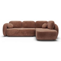 ECKSOFA Braun Olivio II Ausziehbar Rechts - Braun, Textil (190/289cm) - Sepro Meble