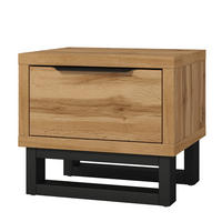 NACHTTISCH HALLETTA 55/49/45 cm Eiche Wotan - Eiche Wotan, Holzwerkstoff (55/49/45cm) - MASSENO