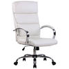 BÜROSTUHL Bradley, Kunstleder Weiß - Weiß, Textil/Metall (64/122/70cm) - TPFLiving