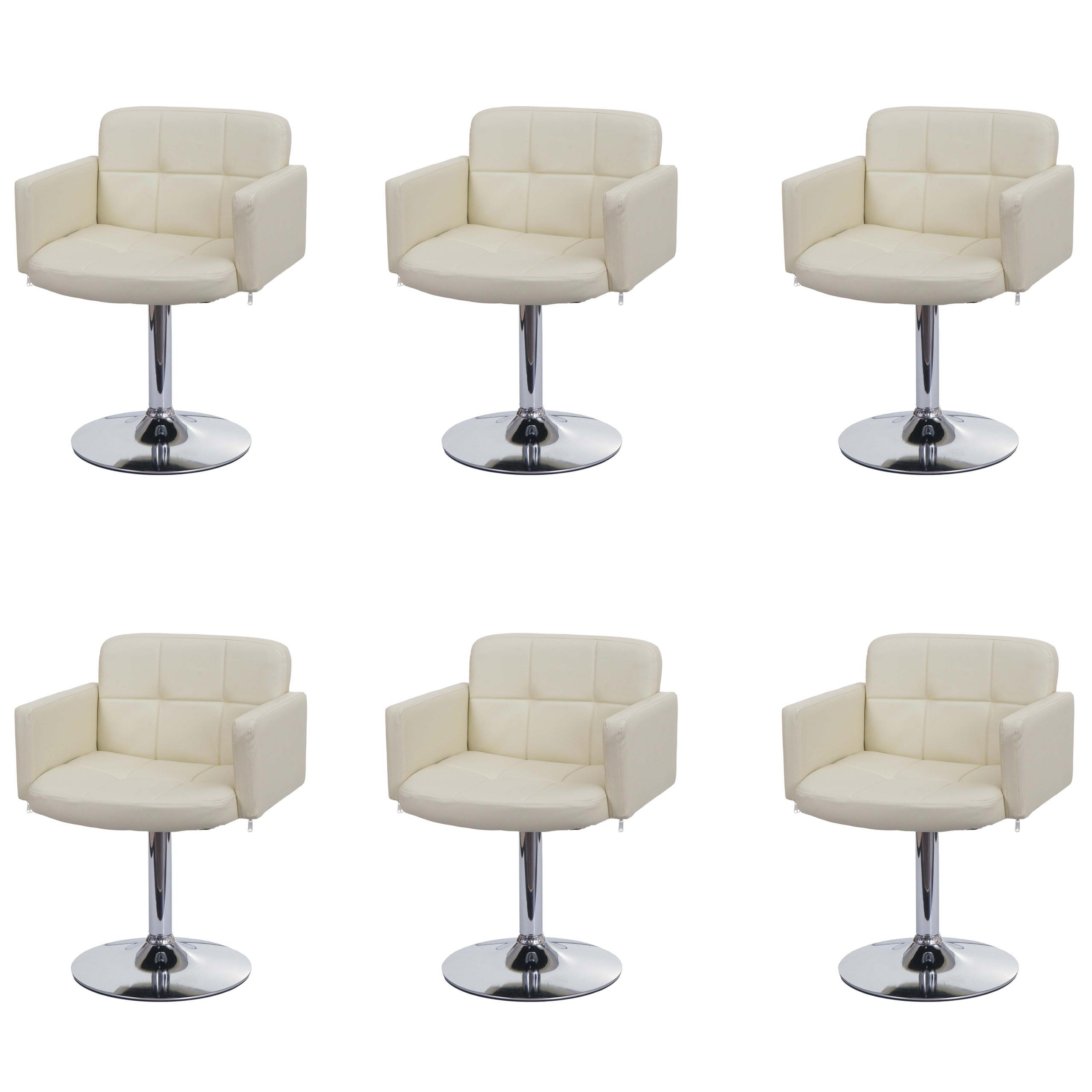 ESSZIMMERSTUHL Beige 6er-Set - Beige, Textil (60/80/50cm) - MCW