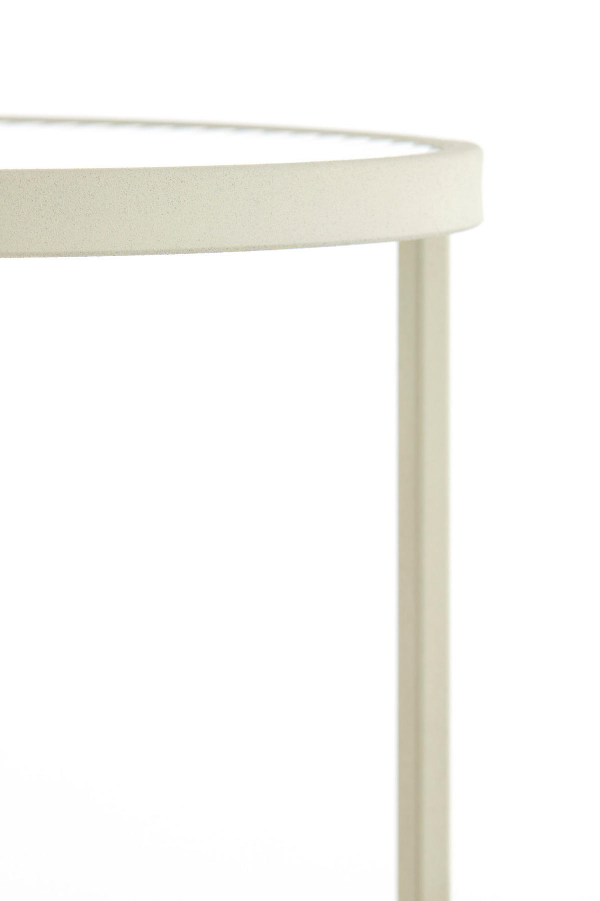 SÄULE Retiro Weiß Ø30/60,5 cm - Weiß, Metall (30/30/60.5cm) - Light & Living