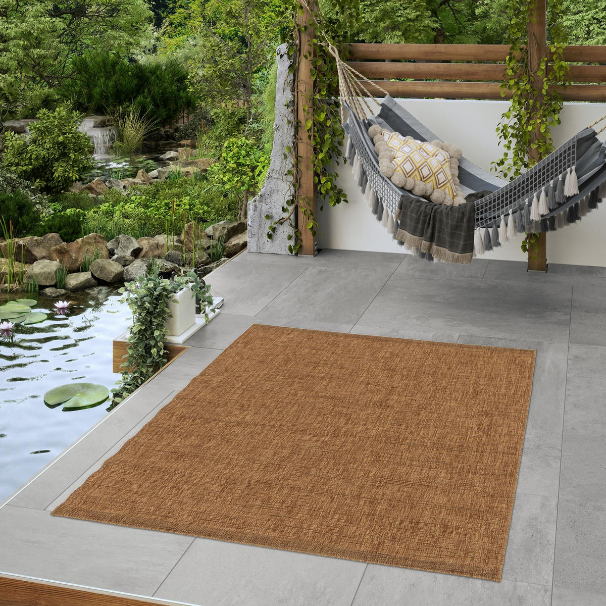 OUTDOORTEPPICH 200/290 cm Oslo - Braun, Textil (200/290cm) - Steffensmeier