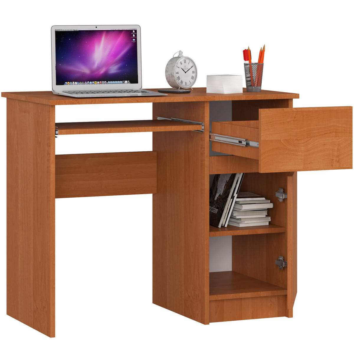 SCHREIBTISCH Erlefarben 90x50x77 cm - Erlefarben, Holzwerkstoff (50/90/77cm) - Akord