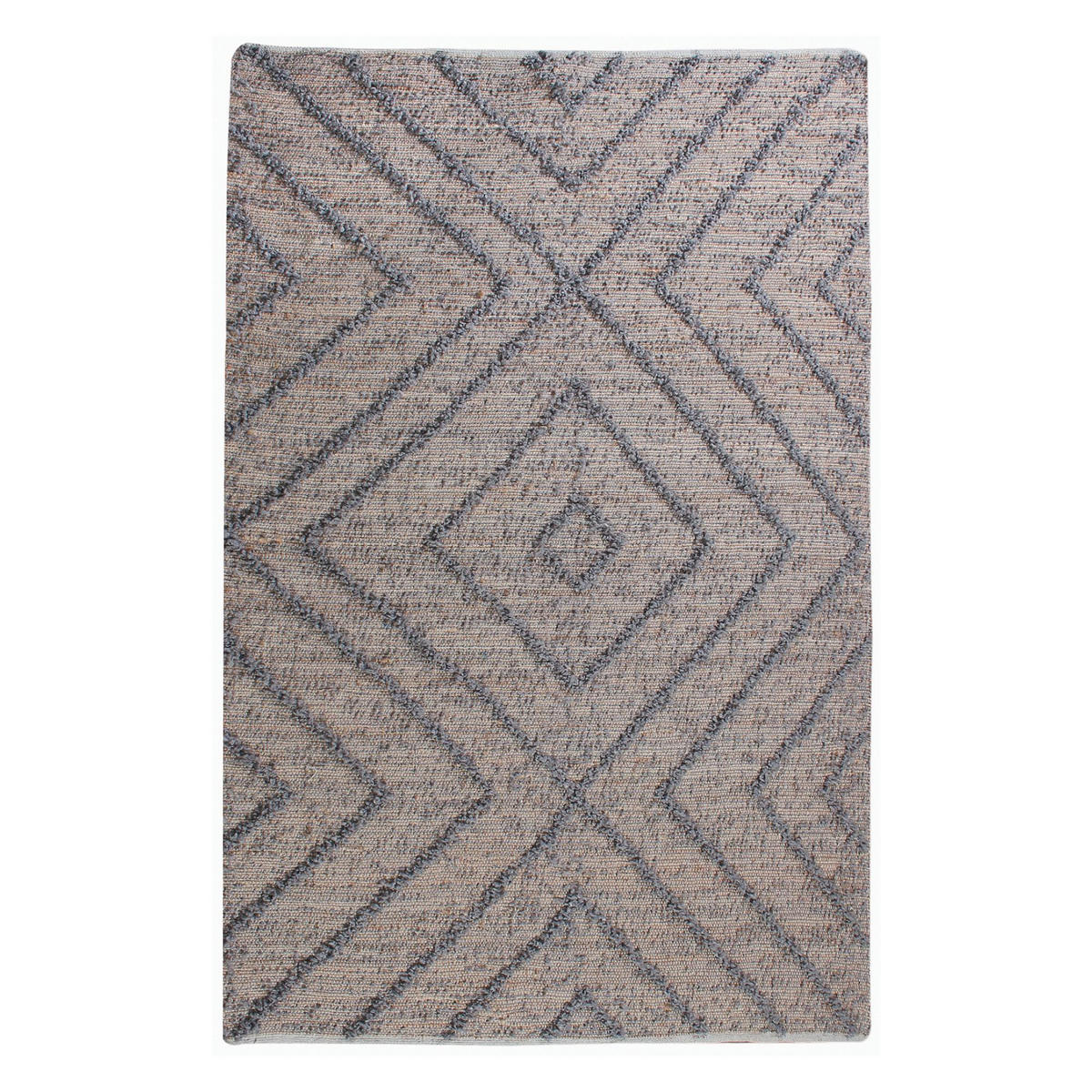 TEPPICH Worgan grau 120 x 180 cm - Grau, Textil (120/180cm) - The Rug Republic