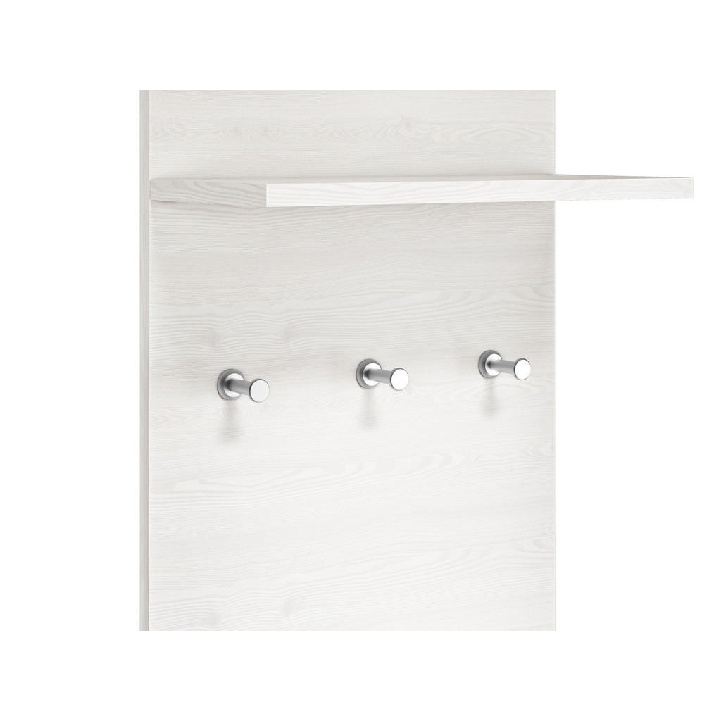 Thumbnail - Feldmann-Wohnen Paneel, Weiß, Holz, 1 Fächer, Rechteckig, 40x136x20 cm, Garderobe, Garderobenpaneele, Garderobenpaneele