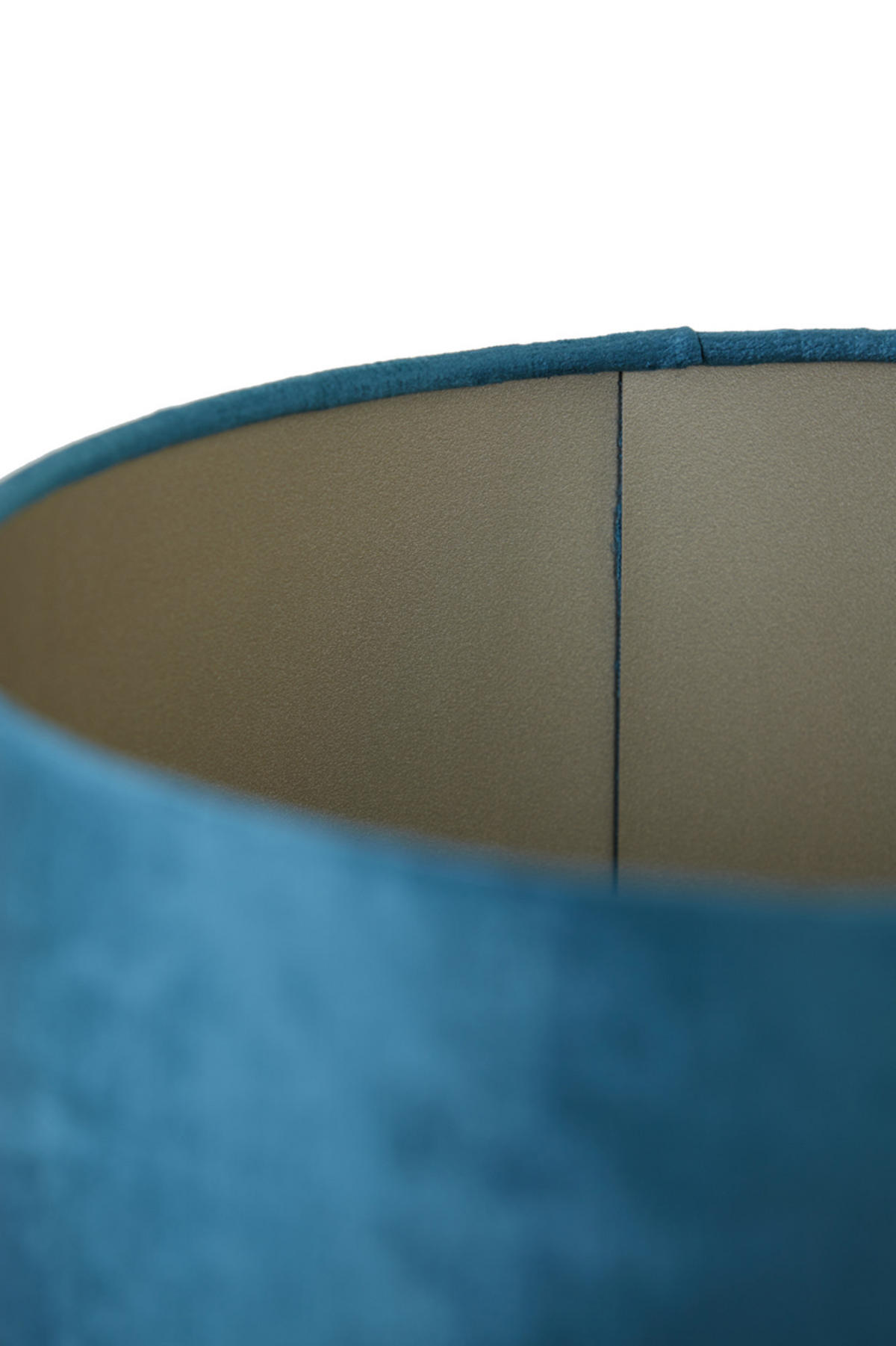 LAMPENSCHIRM Edelstein Blau Ø25/18 cm - Blau, Textil (25/25/18cm) - Light & Living