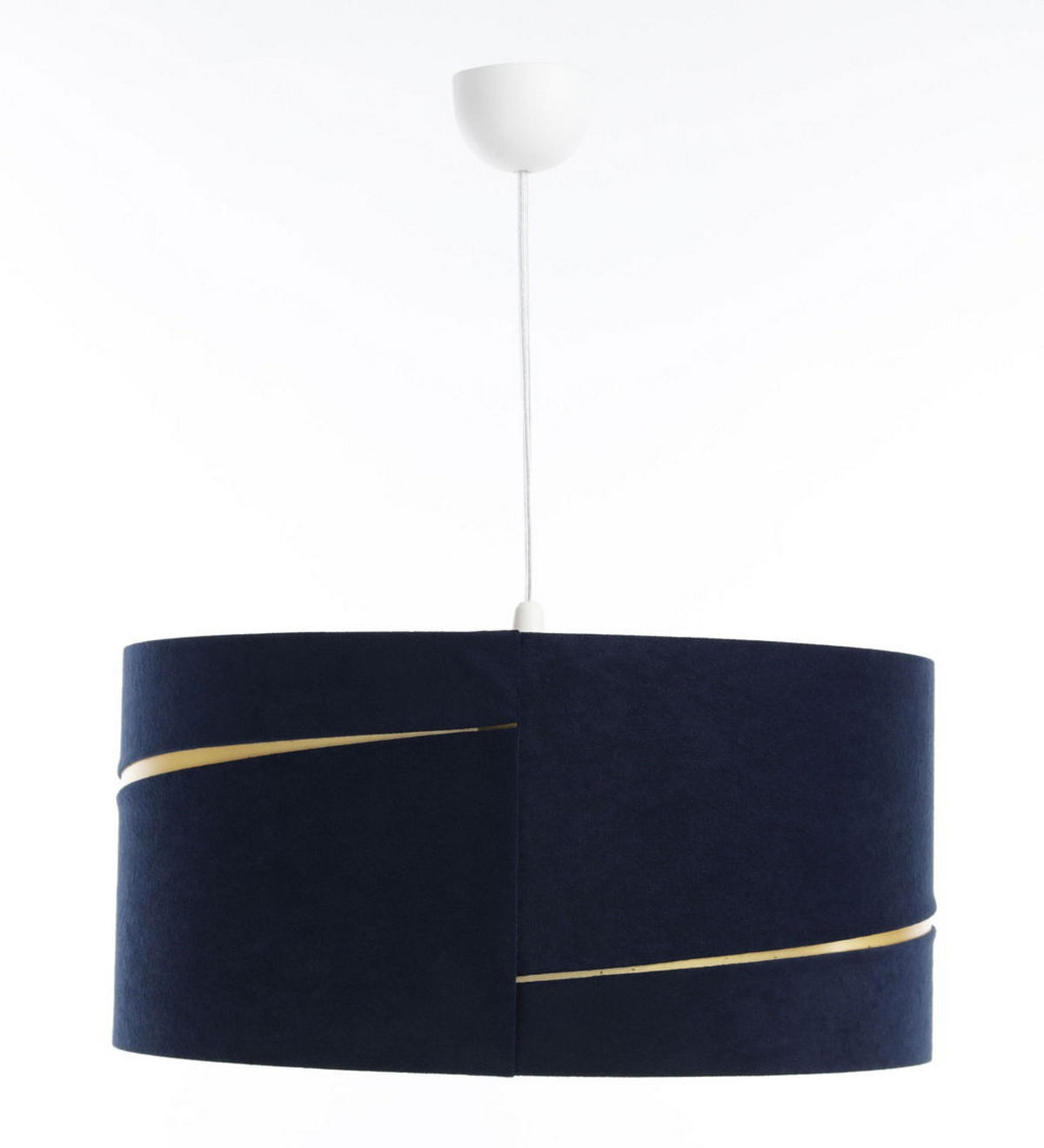 HÄNGELEUCHTE Blau 40/20 cm - Blau/Goldfarben, Kunststoff (40/0.4/20cm) - ONZENO