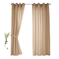 VORHANG 2ER SET BERLIN HxB 225x140cm Sand - Sandfarben, Textil (140/225/225cm) - Gardinenbox