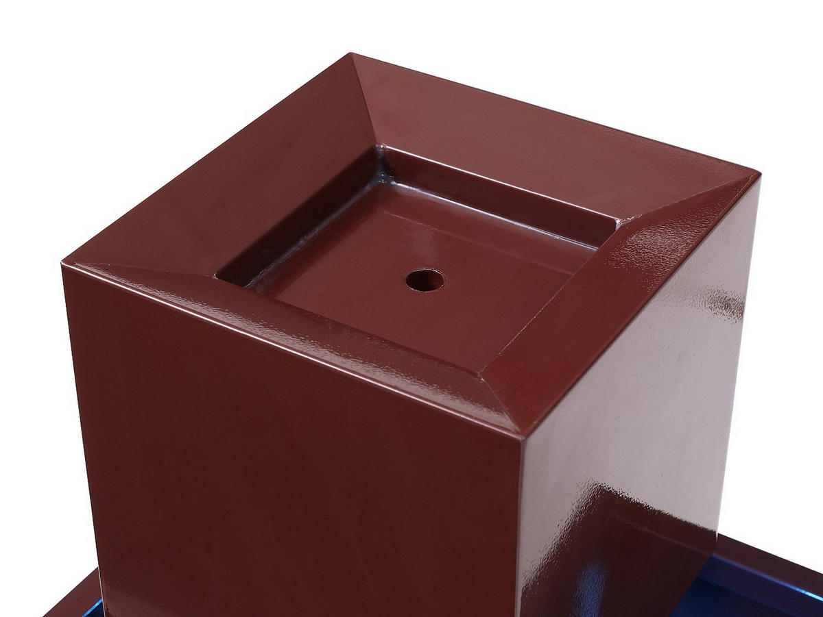 GARTENBRUNNEN - 50 cm x 50 cm - metall - terracotta Cardina - Terracotta, Metall (50/50/65cm) - Vente-Unique