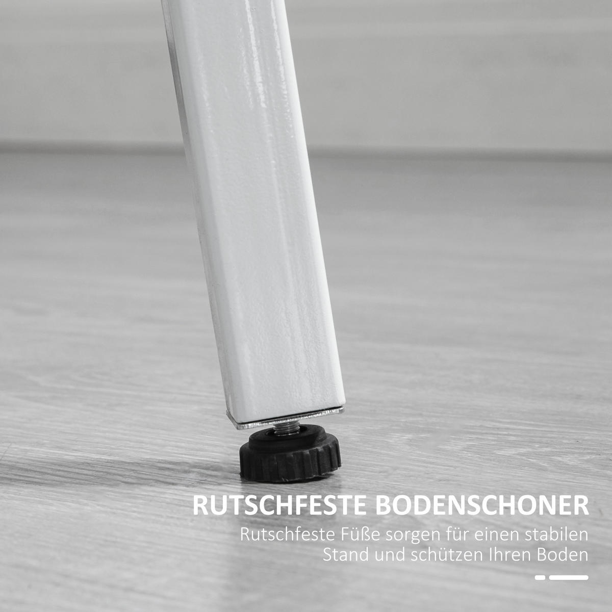 ESSZIMMERTISCH Esstisch Küchentisch für 4 Personen für Esszimmer, Küche, Braun - Naturfarben, Holzwerkstoff/Metall (80/80/76cm) - HOMCOM
