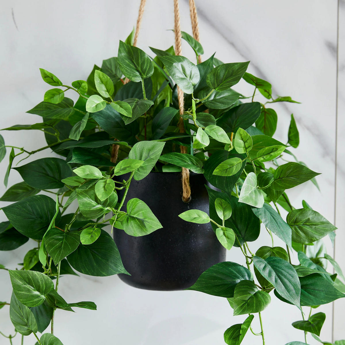 KUNSTPFLANZE Künstlicher Hänge-Pothos – Melusine 80 cm - Grün, Kunststoff (80cm) - aplanta