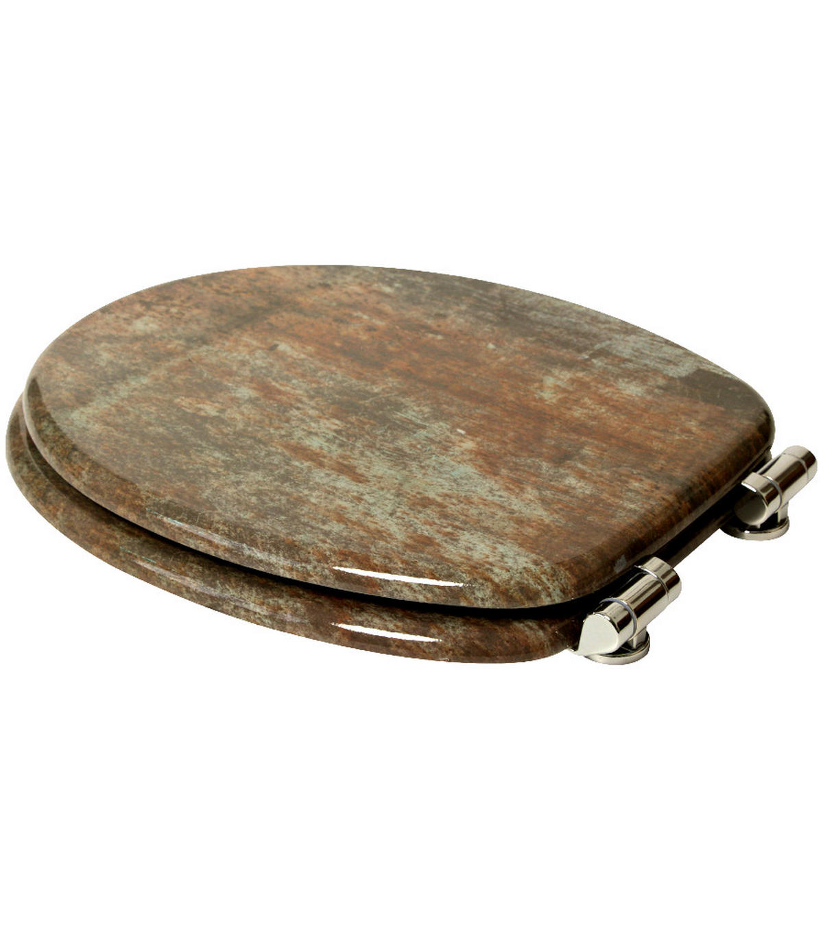 WC-SITZ mit Absenkautomatik Rusty - Braun, Holzwerkstoff (38/6/47cm) - Sanilo