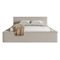 POLSTERBETT AFFOLIO Greige 160x200 cm - Taupe/Schwarz, Kunststoff/Textil (160/200cm) - Selsey