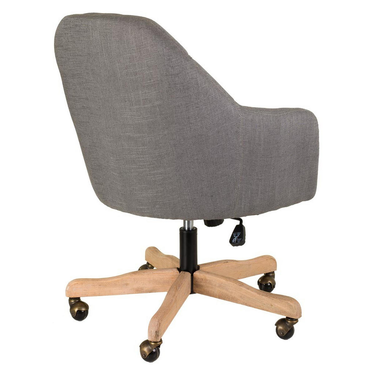 BÜROSTUHL gepolstert 63x54x40/87 cm - Grau, Holz (63/87/54cm) - Wanderlust
