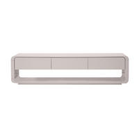 TV-MÖBEL Design beige glänzend mit 3 Schubladen L179.5 cm SAILOR - Beige, Kunststoff (39/45/179.5cm) - Miliboo
