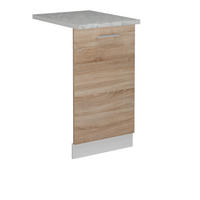 KRYT MYČKY NÁDOBÍ R-Line Sonoma - bílá/Sonoma dub, kompozitní dřevo (45/81.8/1.6cm) - Vicco