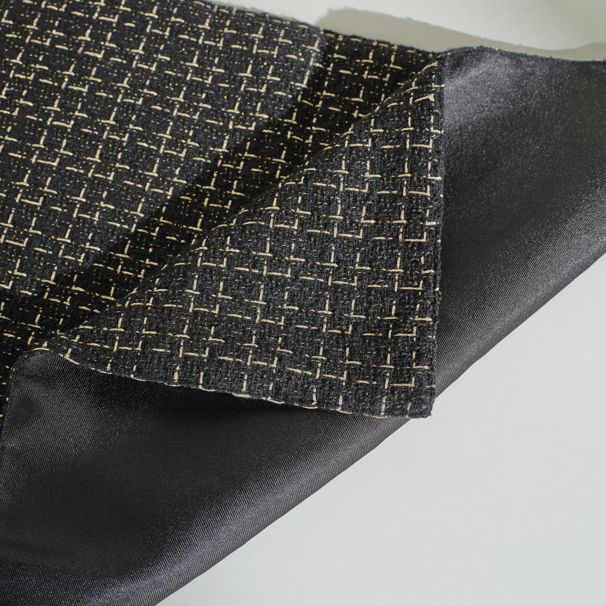 TISCHLÄUFER Balin - Schwarz, Textil (183/43/1cm) - home&you