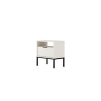NACHTSCHRANK Austin 33/56,4/55 cm - Schwarz/Weiß, Holzwerkstoff (33/56/55cm) - Kocot Kids