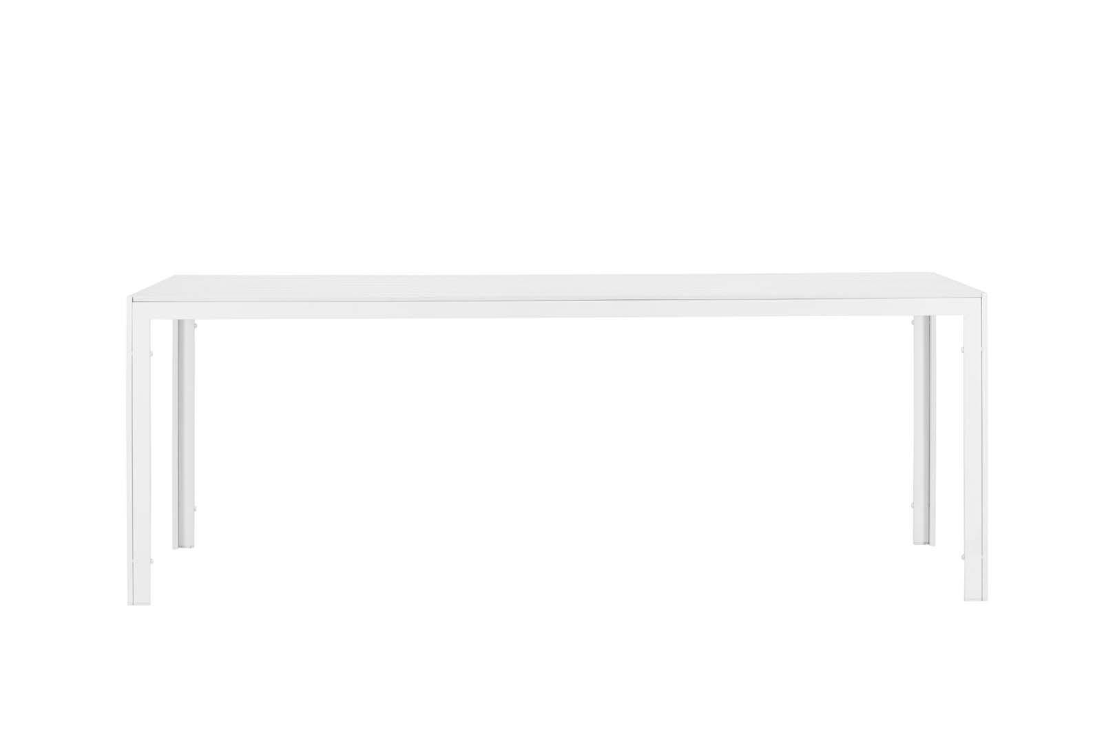 GARTENTISCH weiß - Weiß, Holzwerkstoff (205/90/75cm) - ebuy24
