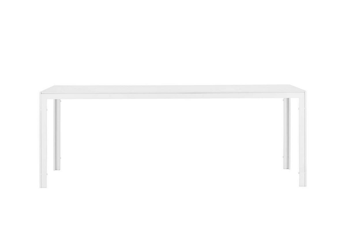 GARTENTISCH weiß - Weiß, Holzwerkstoff (205/90/75cm) - ebuy24