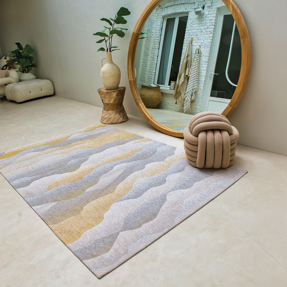 TEPPICH Summer Gallery 100/140 cm - Beige, Textil (100/140cm) - Louis De Poortere