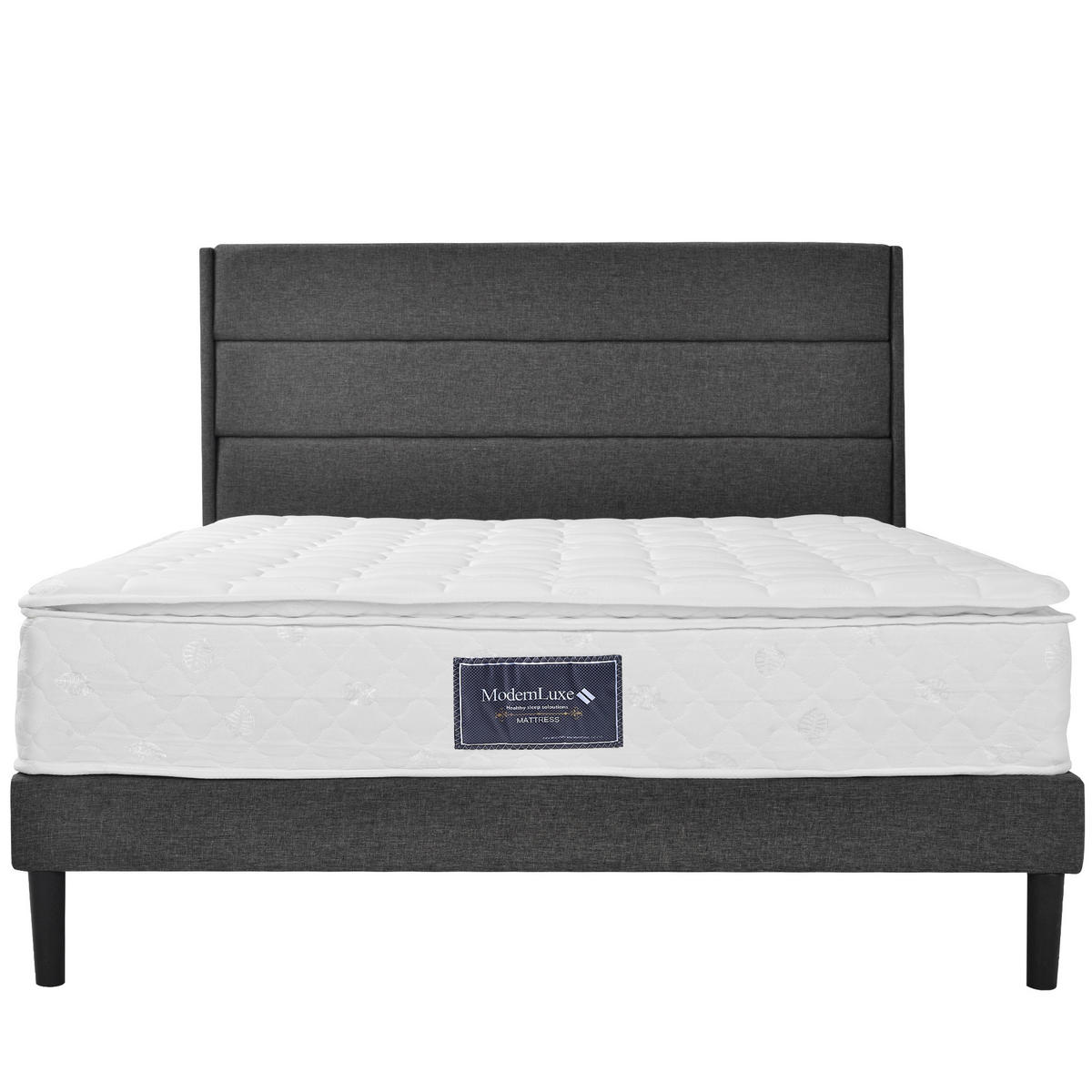 MATRATZE 140x200 cm Taschenfederkern 7 Zonen H3 25 cm - Weiß, Holz (140/200cm) - LEBENLANG