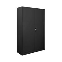 FLÜGELTÜRENSCHRANK Elephant 180x120x40cm 4 Ebenen Schwarz - Schwarz, Metall (120/180/40cm) - PROREGAL