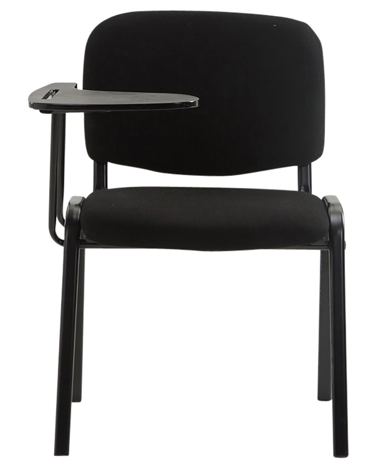 BESUCHERSTUHL 4er Set Stoff schwarz - Schwarz, Textil/Metall (53/81/71cm) - CLP