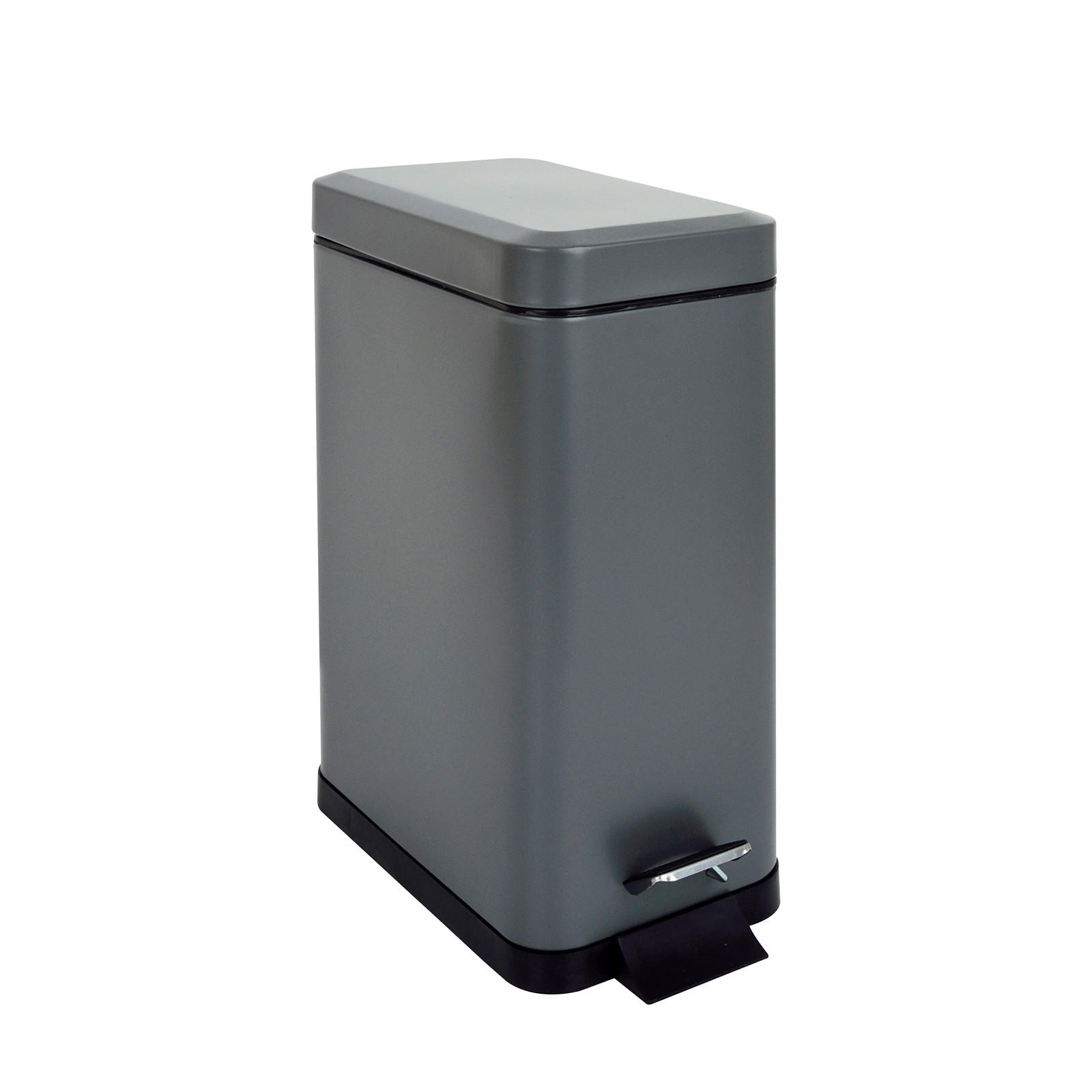 MÜLLEIMER STM10 10L Grau - Grau, Metall (16/39/34cm) - SVITA