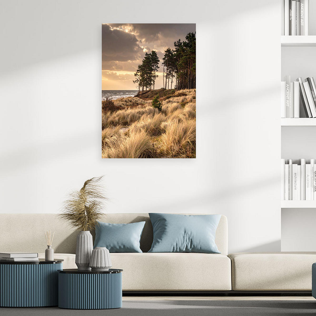 LEINWANDBILD Natur und Botanik 60x90cm - Beige, Textil (60/90cm) - Feeby