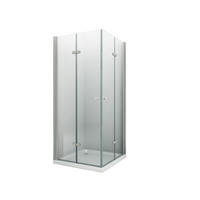DUSCHKABINE CLAP Klar 80 x 80 x 180 cm 8 mm ESG - Klar, Glas (80/80/180cm) - Glasdeals