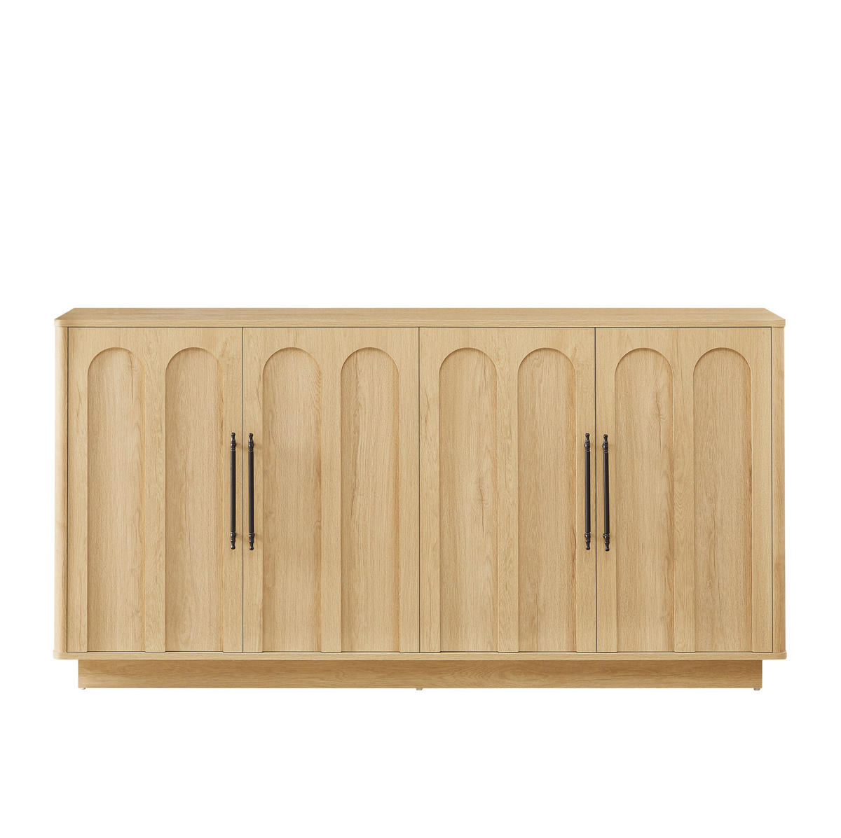 PŘÍBORNÍK z MDF 160x40x80 cm dubová barva se soft-close panty a ochranou proti převrácení - barva dubu, kompozitní dřevo (160/80/40cm) - Modfu