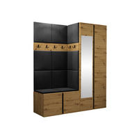 GARDEROBEN-SET Orion XII - Anthrazit/Eiche Artisan, Holzwerkstoff/Kunststoff (158/186/46cm) - MIRJAN24