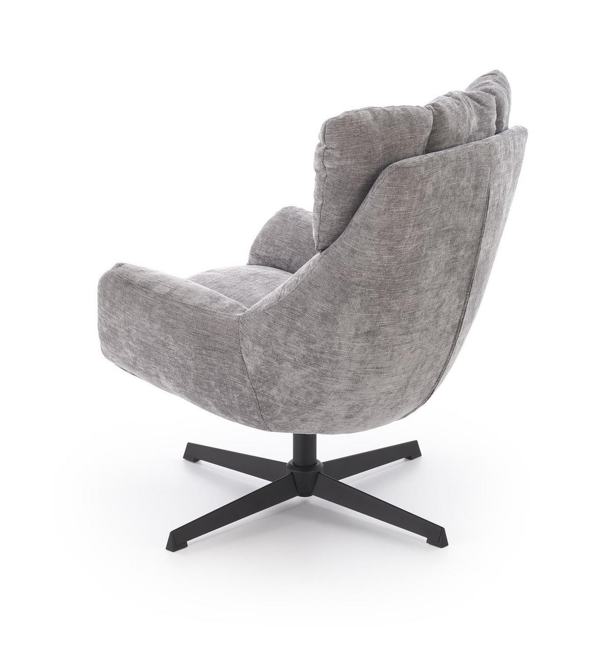 DREHSESSEL mit Polsterung COZY 360° - Grau, Textil (72/87/79cm) - Lookway