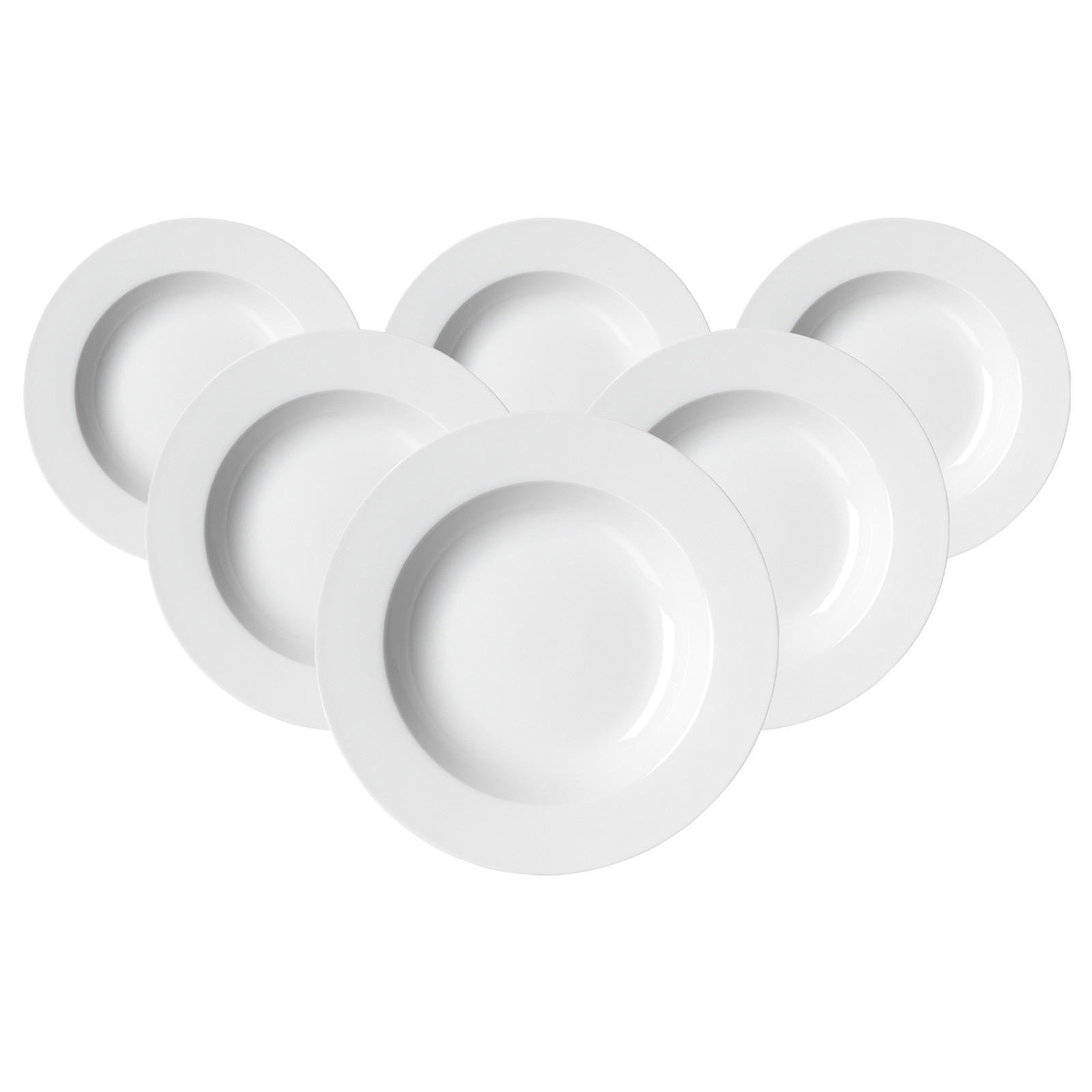 SUPPENTELLER Bianco weiß ø 22 cm 6er Set - Weiß, Keramik (22cm) - Ritzenhoff Breker
