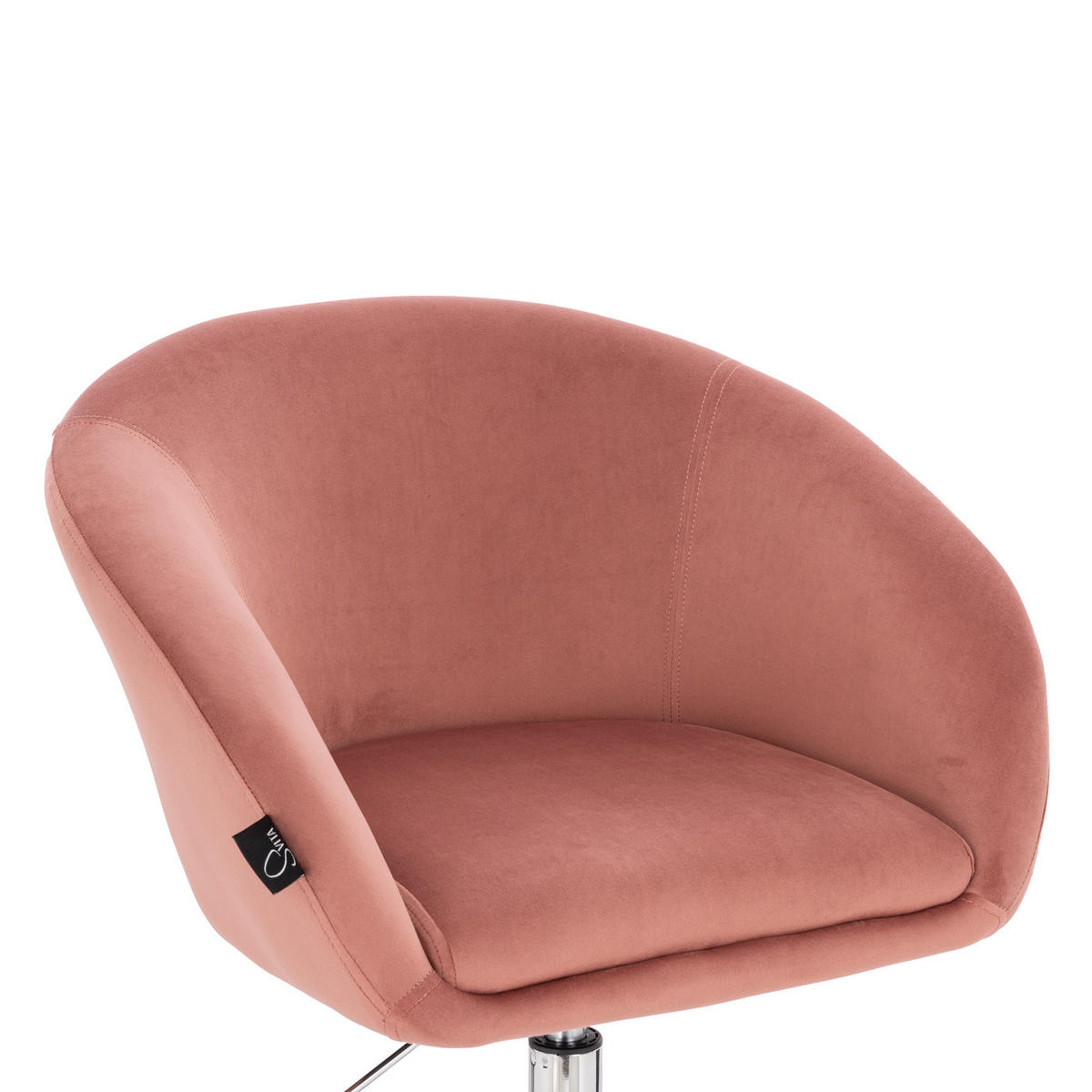 DREHSTUHL LOUISA Samt Pink - Rosa, Textil (60/83/62cm) - SVITA