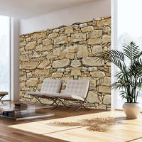 VLIESTAPETE Beige 250/175 cm - Schwarz/Braun, Textil (250/1cm) - KUNSTLOFT
