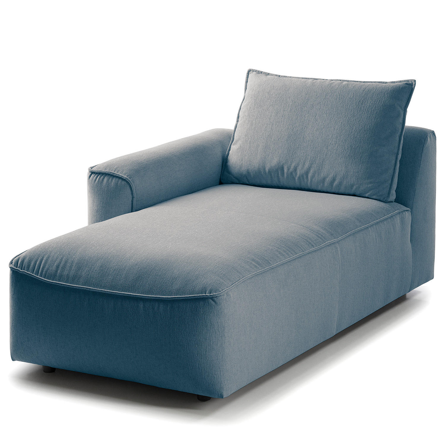MODULLONGCHAIR - Blau, Textil (104/82/170cm) - home24